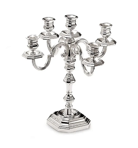 Octagonal Five-Light Candelabrum
