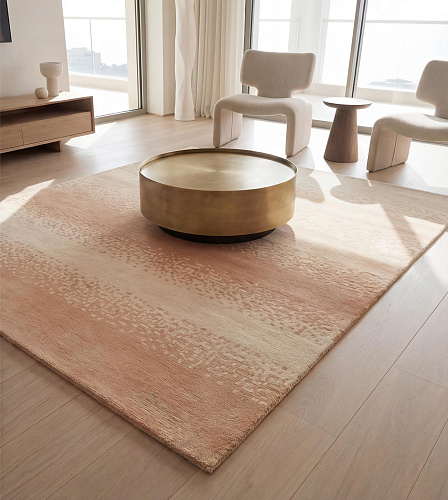 Soft Ombre Blush Artisan Rug