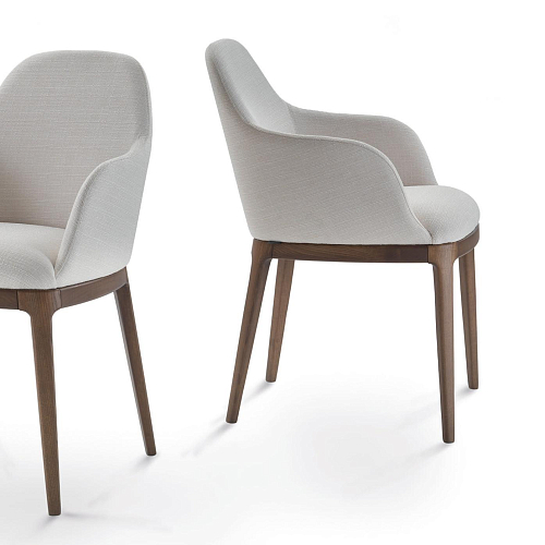 Becky Modern Grey Chair with Armrests