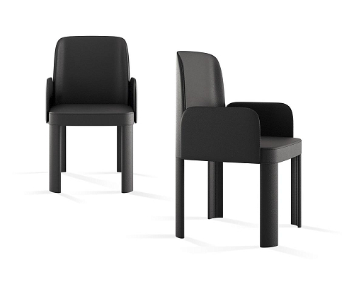 Gelsomina Modern Black Chair