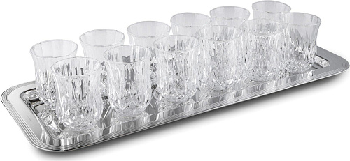 12-Glass Set with Tray