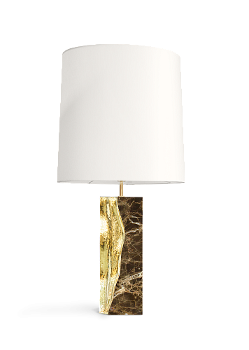 Glacier Emperador Table Lamp
