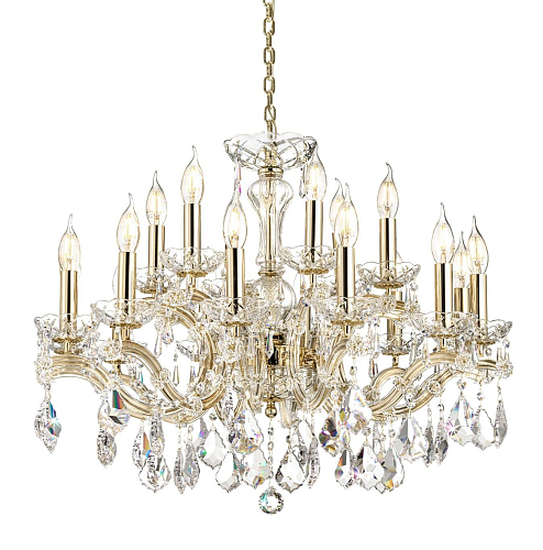 Mariateresa Crystal Chandelier in Gold