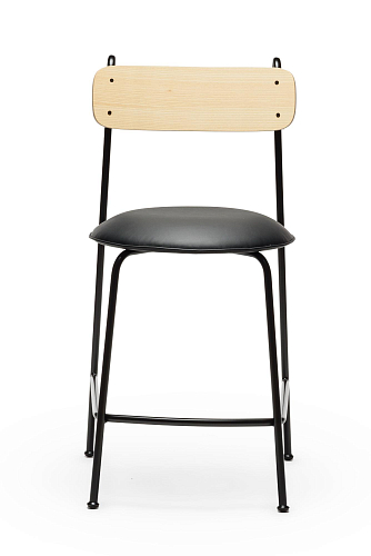 Lena Black Ash Bar Chair