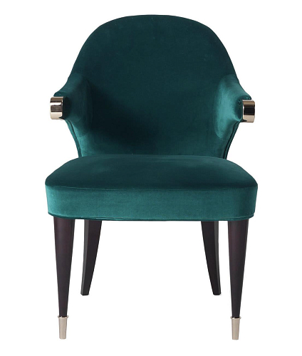 كرسي طعام أخضر داكن