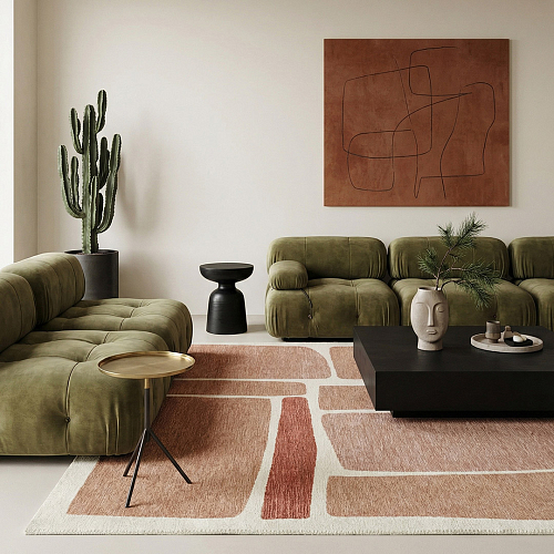 Chantilly Pietra Rust Flat-Woven Rug