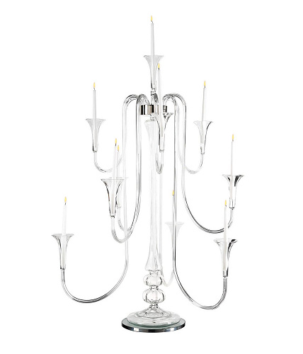 Octopus Artisan Glass Candelabra