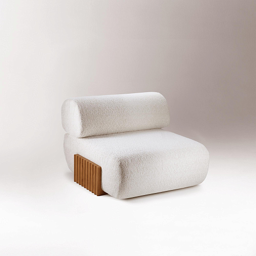 Carmel Modern White Armchair