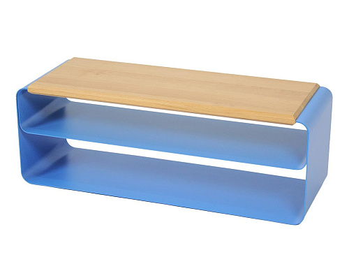 Contemporary Wood & Metal Bench