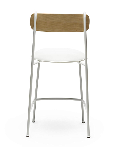 Lena White Ash Bar Chair