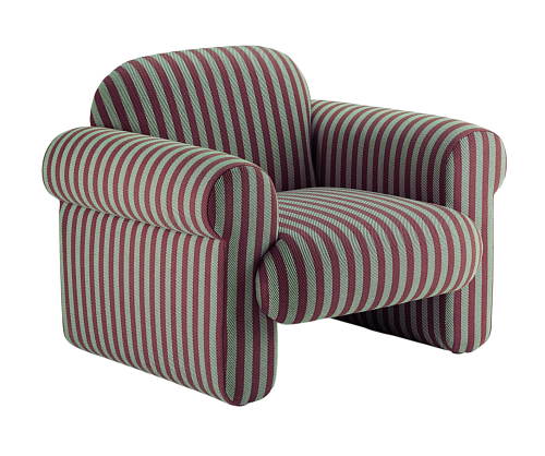Oscar Striped Armchair