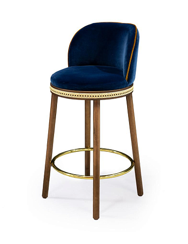 Alma Modern Blue Bar Stool