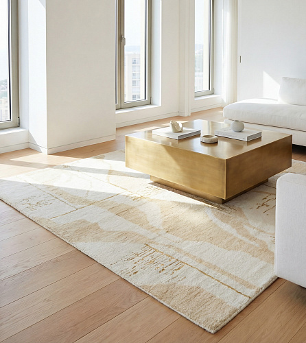 Ivory Veins Handmade Rug