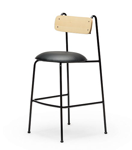 Lena Black Ash Bar Chair