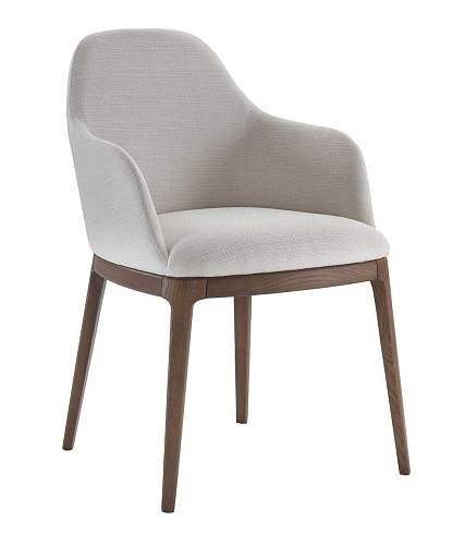 Becky Modern Grey Chair with Armrests