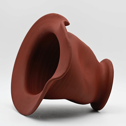 Burgundy Sculptured Vase