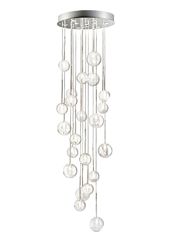 Clear Crystal Cascade Chandelier