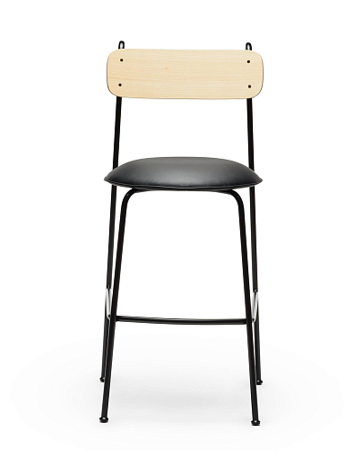 Lena Black Ash Bar Chair
