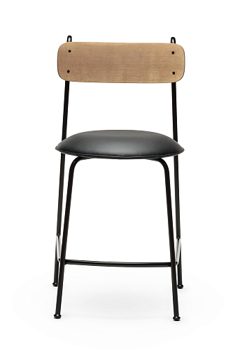 Lena Black Bar Chair