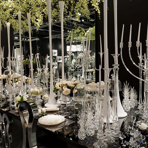 Royal Glass Italian Candle Holder