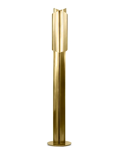 Aged Brass Floor Lamp