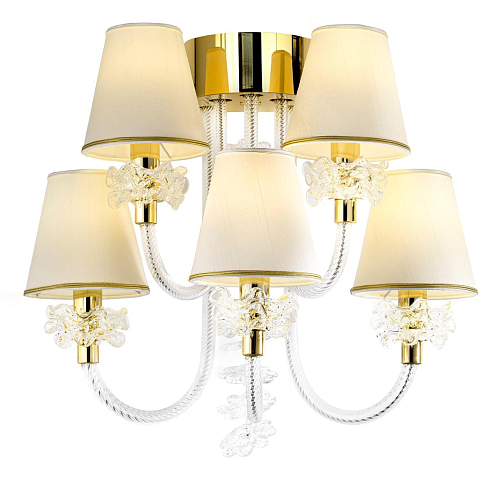 Elegant Venetian Glass Wall Light