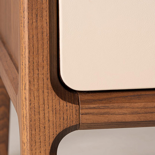 Leather Covered Italian Dresser