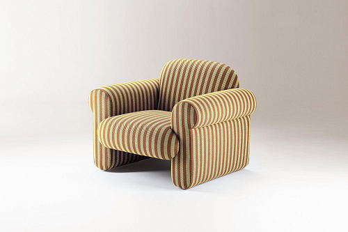 Oscar Striped Armchair