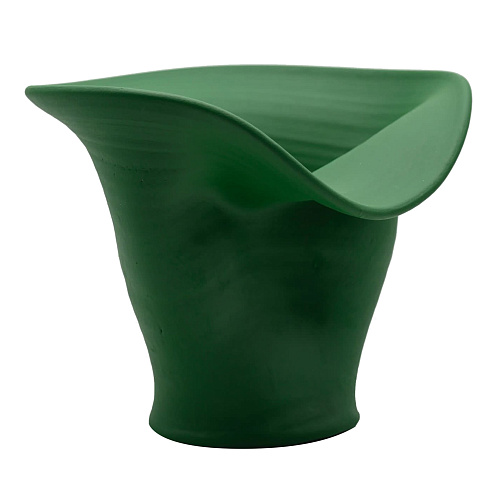 Green Sculptured Vase