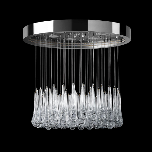 Round Venetian Bubble Glass Chandelier