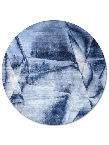 سجادة دائرية «نافي بلو»