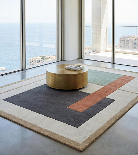 Geometric Block Forest Artisan Rug