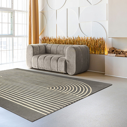 Stripes Iron Hand-Crafted Rug