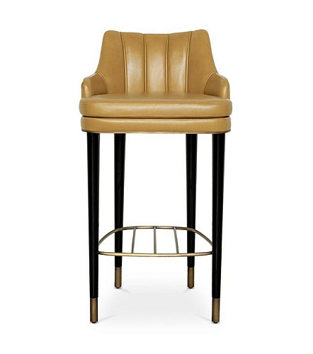 كرسي بار جلدي