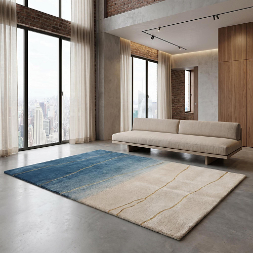 Horizon Gradient Blue Artisan Rug