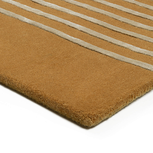 Stripes Gold Hand-Crafted Rug