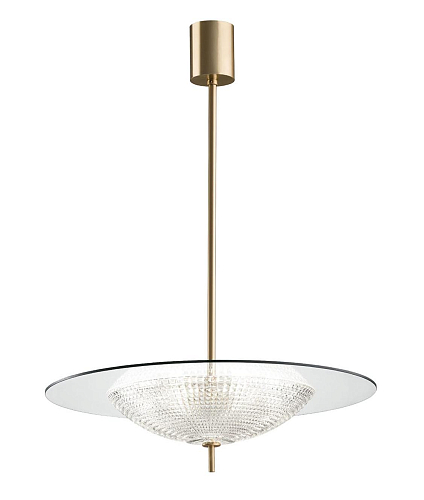 Contemporary Glass & Crystal Pendant Lamp