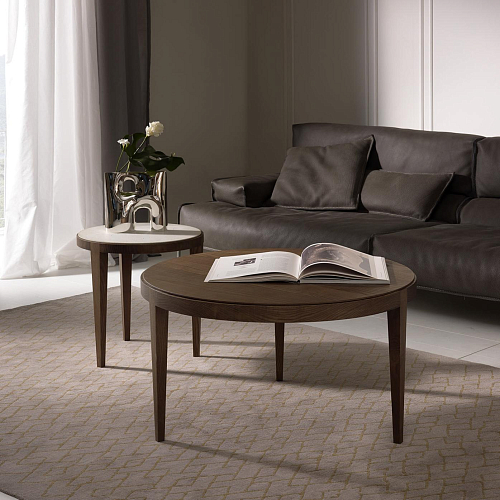 Dominique Round Crafted Coffee Table