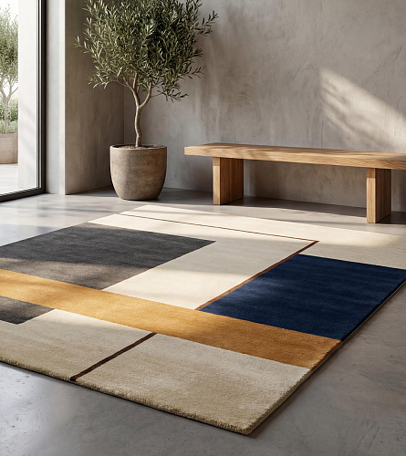 Modernist Frame Handmade Rug