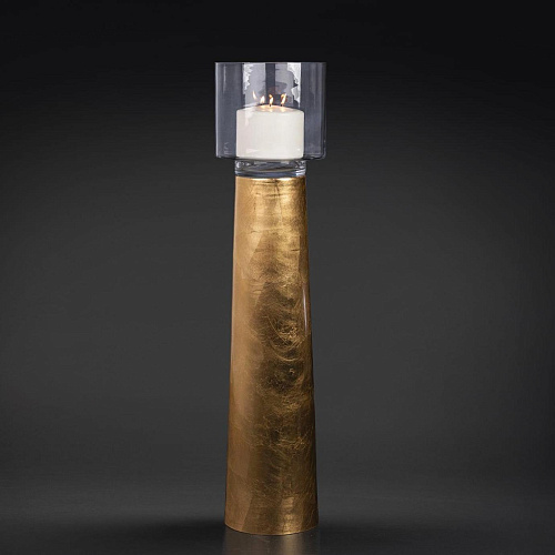 One Gold Handcrafted Candleholder