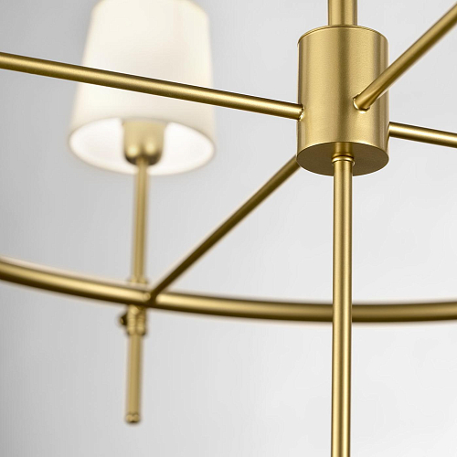 Circular Chandelier in Antique Gold