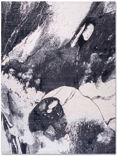 سجادة أسود وأبيض