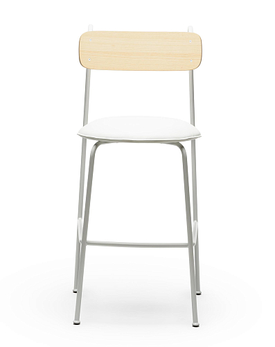 Lena White Ash Bar Chair