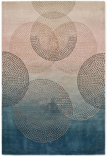 Misty Circles Artisan Handwoven Rug