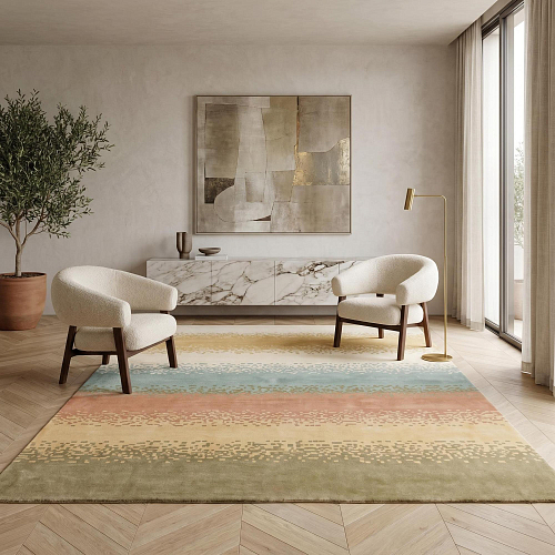 Desert Bands Multi Artisan Rug