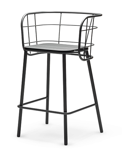 Jujube Anthracite Outdoor Bar Chair