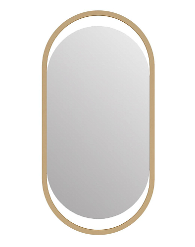 Mirror with Gold Trim