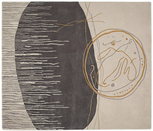 Archive Seal Dark Handmade Rug