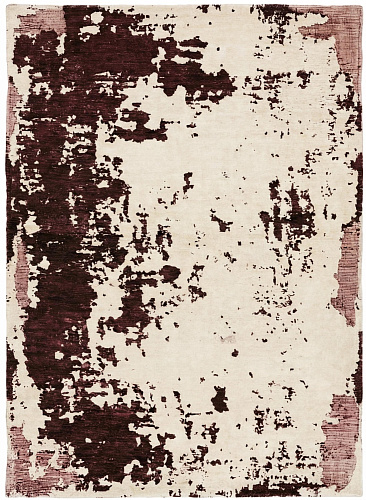 Wine Weathered Canvas Hand-Crafted Hand-Crafted Rug