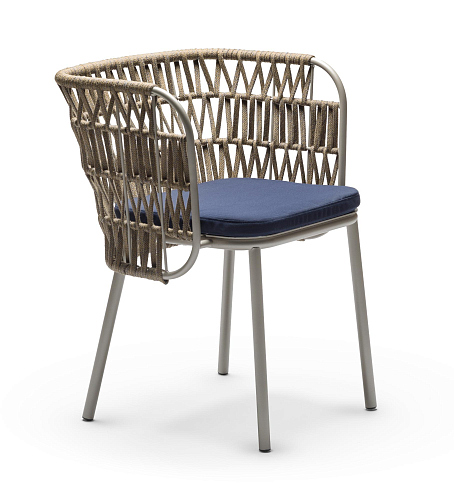 Jujube Sand & Blue Outdoor Chair